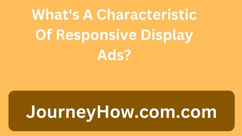 What's A Characteristic Of Responsive Display Ads?