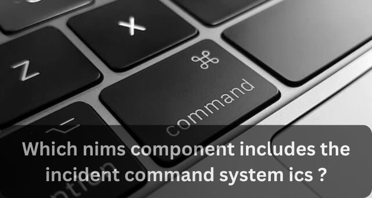 which nims component includes the incident command system ics